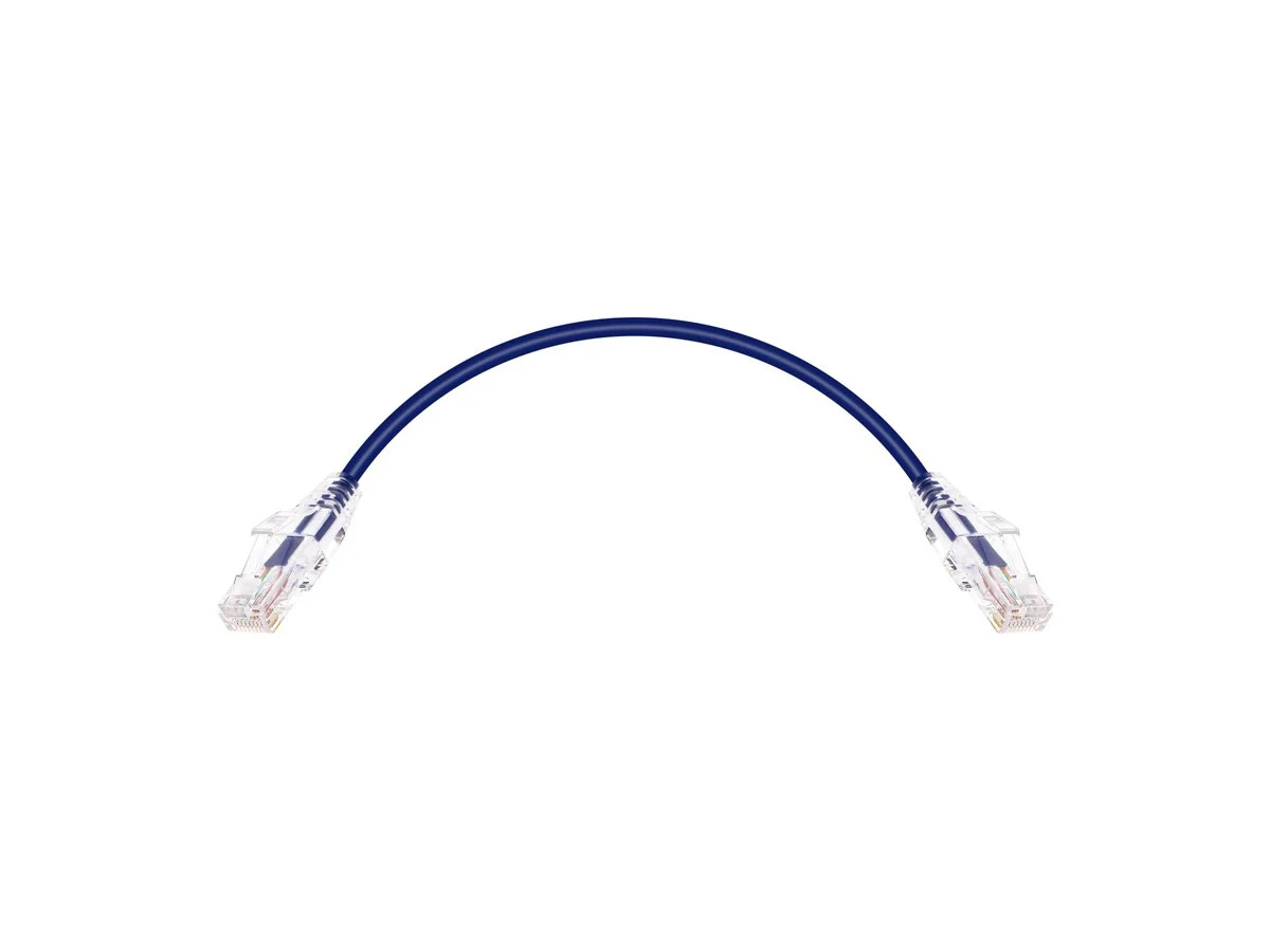 Monoprice Cat6 Ethernet Patch Cable – 0.5 feet – Purple | Snagless RJ45 Stranded