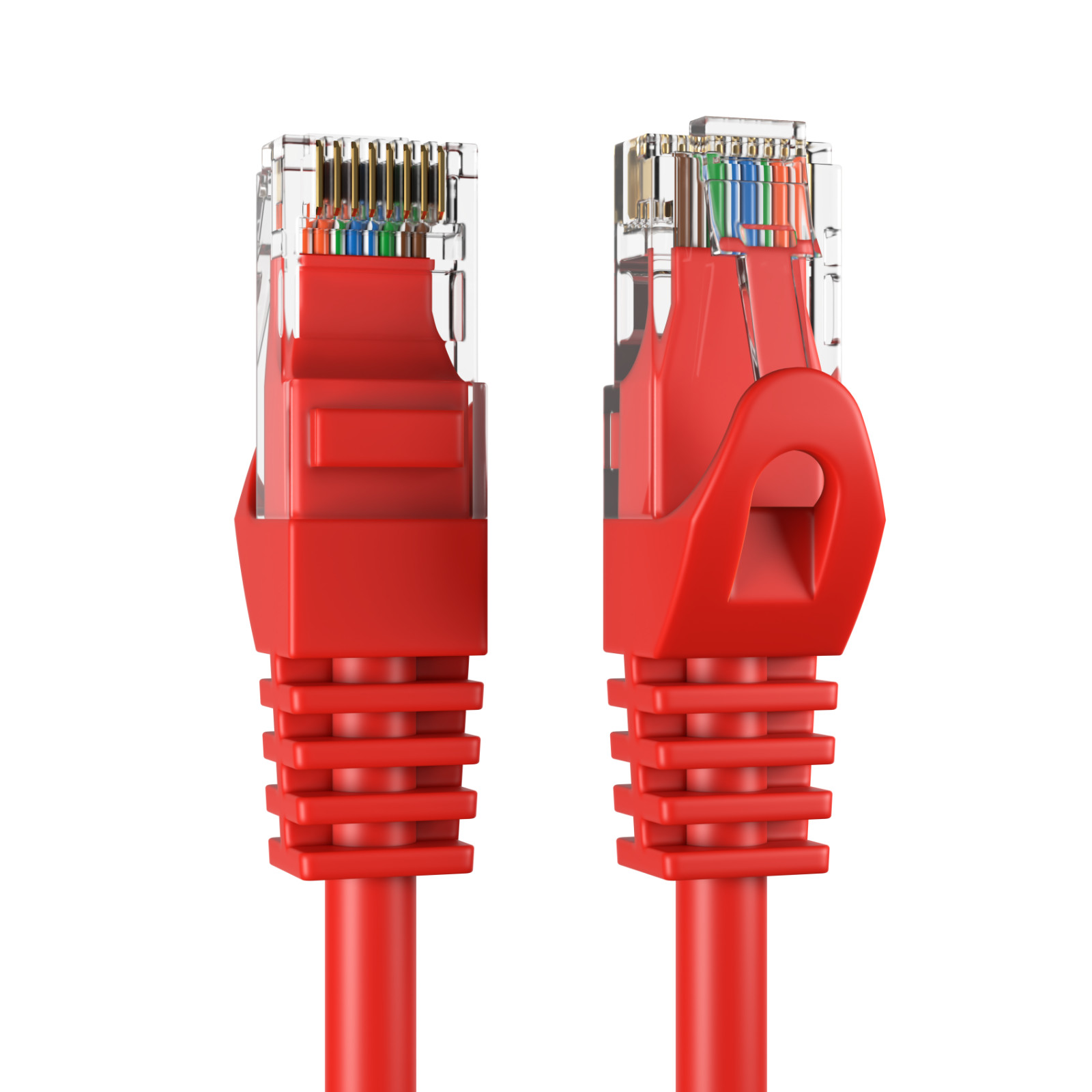 Cat6 Red Patch Cord Network Cable Ethernet LAN RJ45 UTP 3FT – 20FT Multi LOT