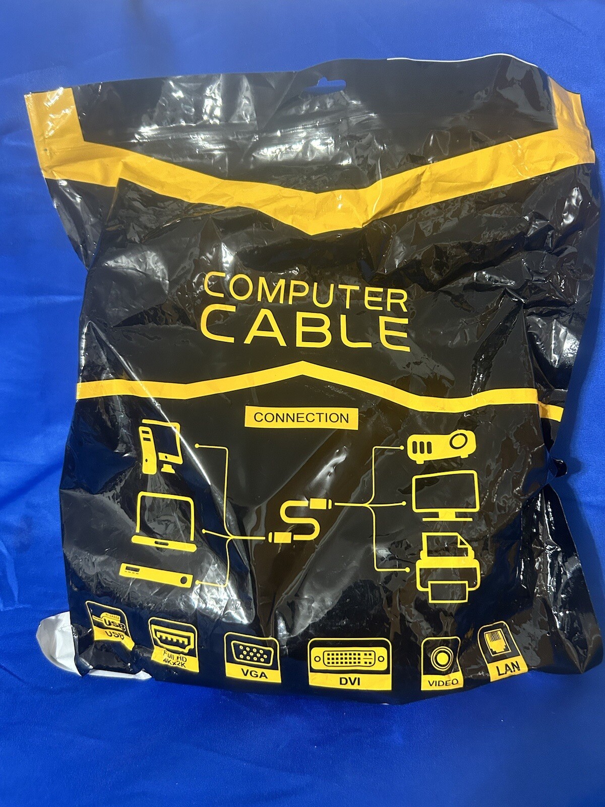 2x 75 Feet CAT6e/CAT6 Ethernet LAN Network RJ45 Patch Cable Black