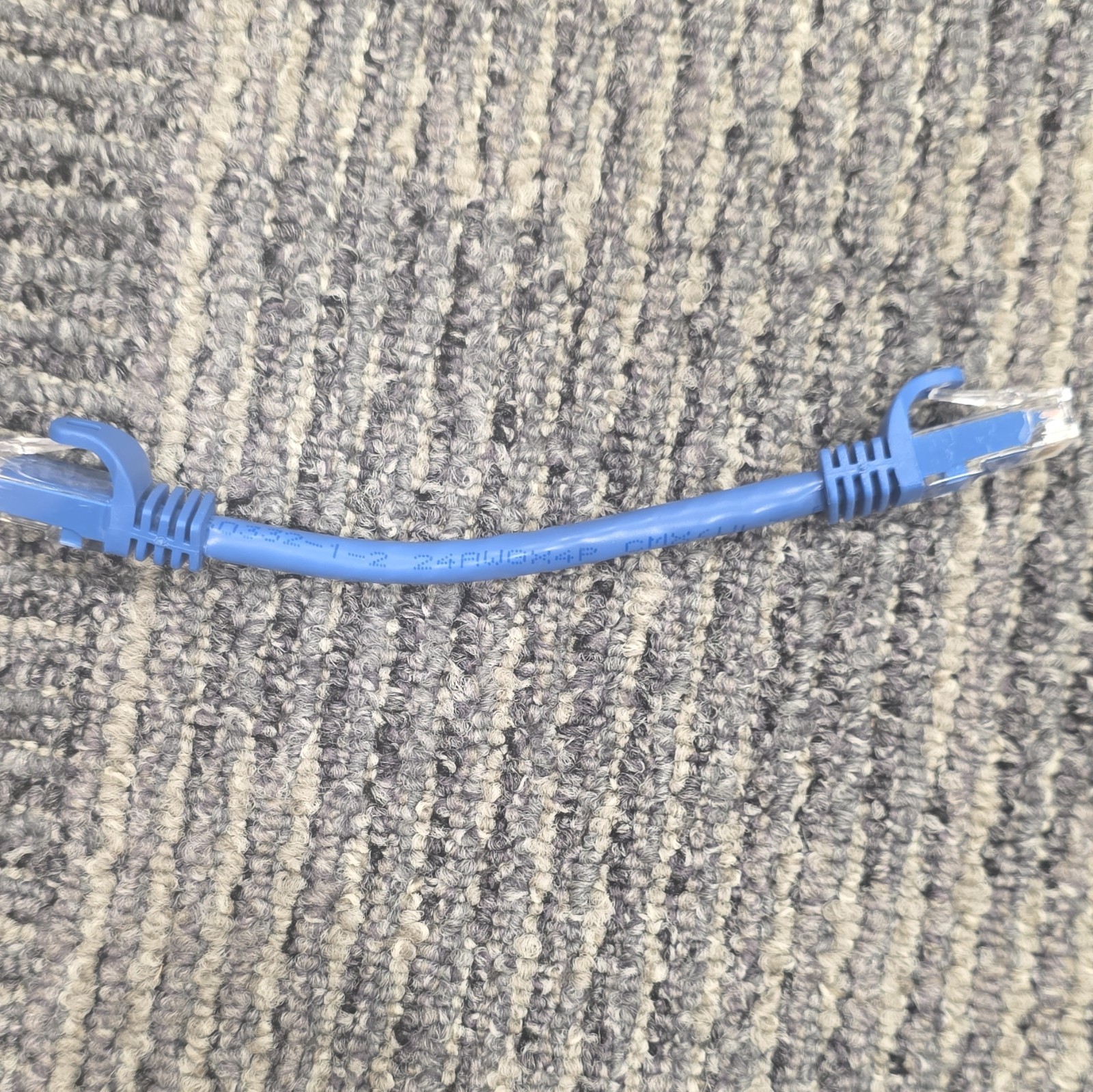 14 of Ethernet Cable Patch Cord RJ-45 to RJ-45 1 ft Blue Booted Universal