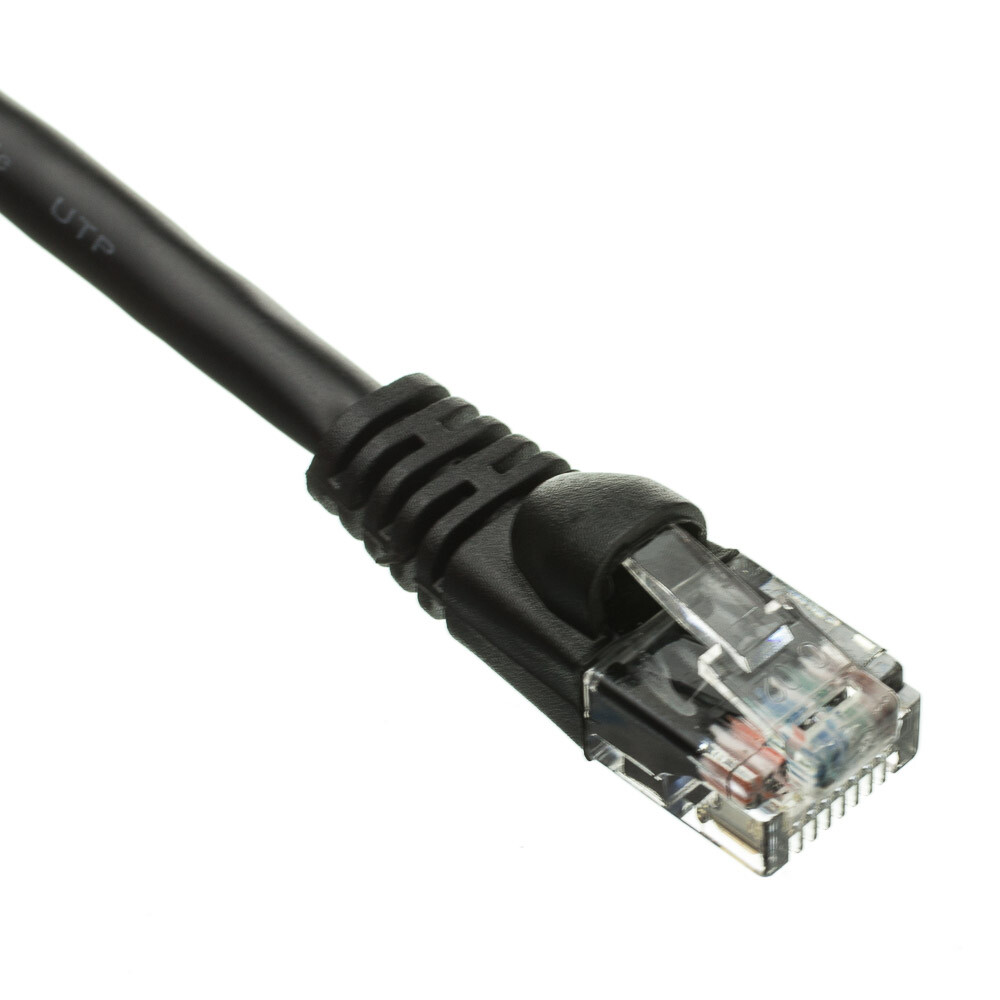 Snagless 5 Foot Cat5e Black Network Ethernet Patch Cable