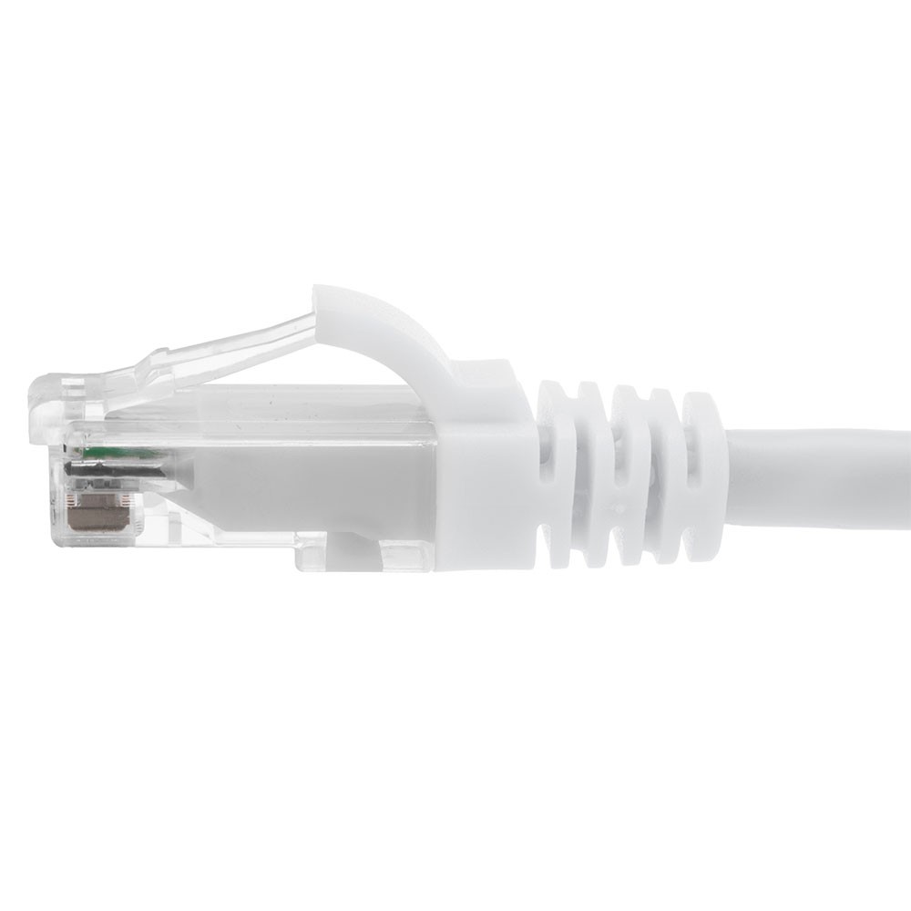 Ethernet Patch Cable CAT6A, UTP, 24AWG, 2 Ft, 10 pack, White