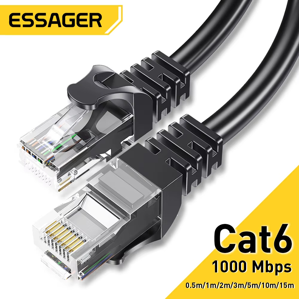 Essager Ethernet Cable Cat6 Lan Cable UTP CAT 6 RJ 45 Network Cable 5M/10M/15M P