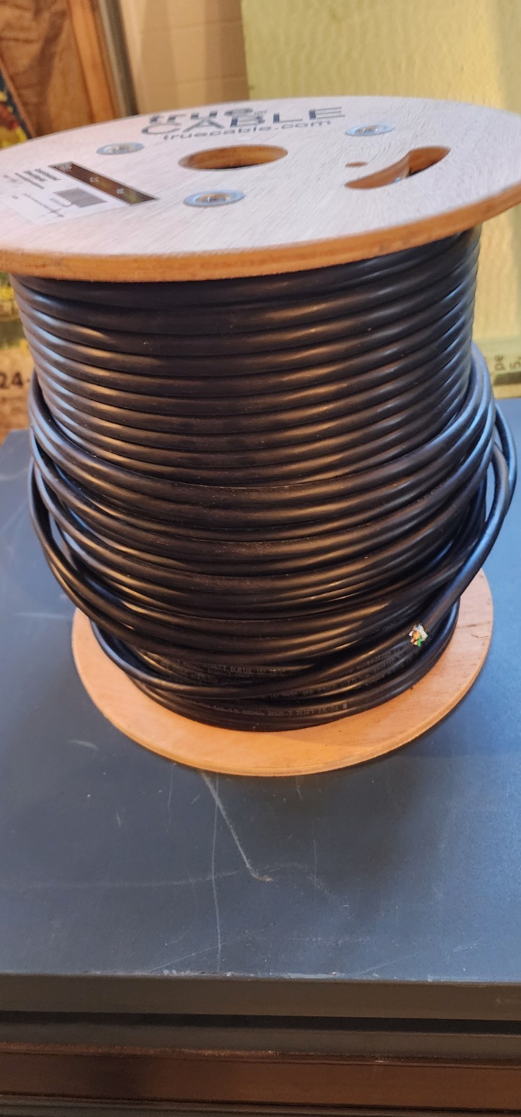 Cat6 Cable 350ft Outdoor Waterproof Direct Burial Ethernet 23AWG Solid Copper