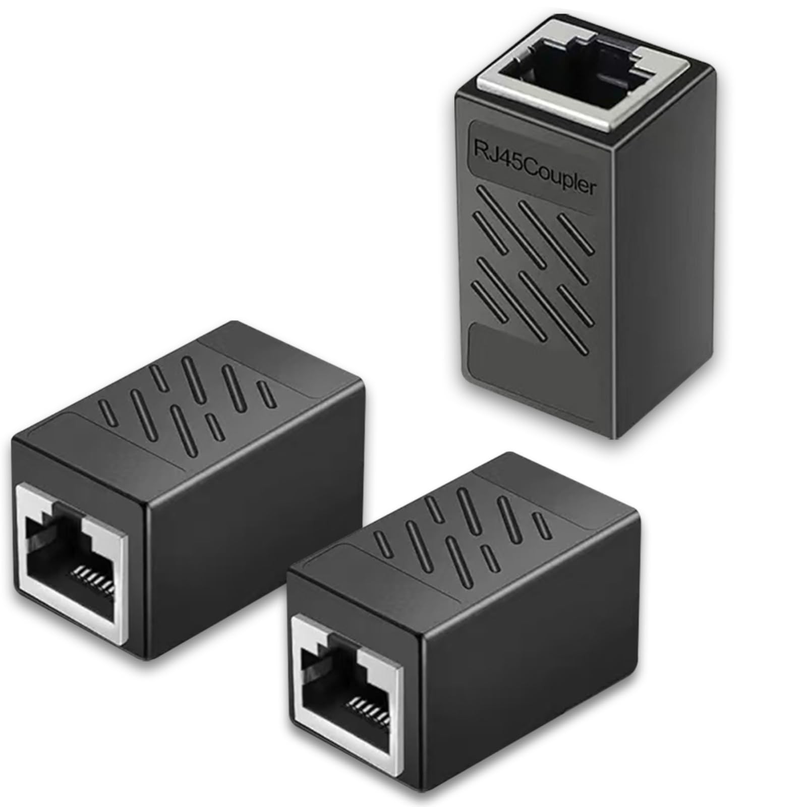 3 PCS RJ45 Cat6 Coupler Female To Female Ethernet Adapter For Cat7/Cat5e
