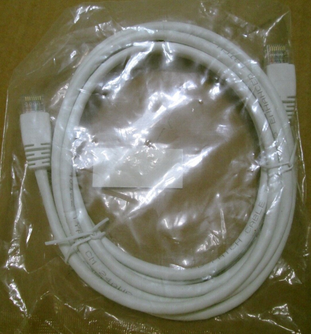 1pc 7 Ft. CAT5e New Cable Ethernet UTP Patch Cord Internet White Model 791453