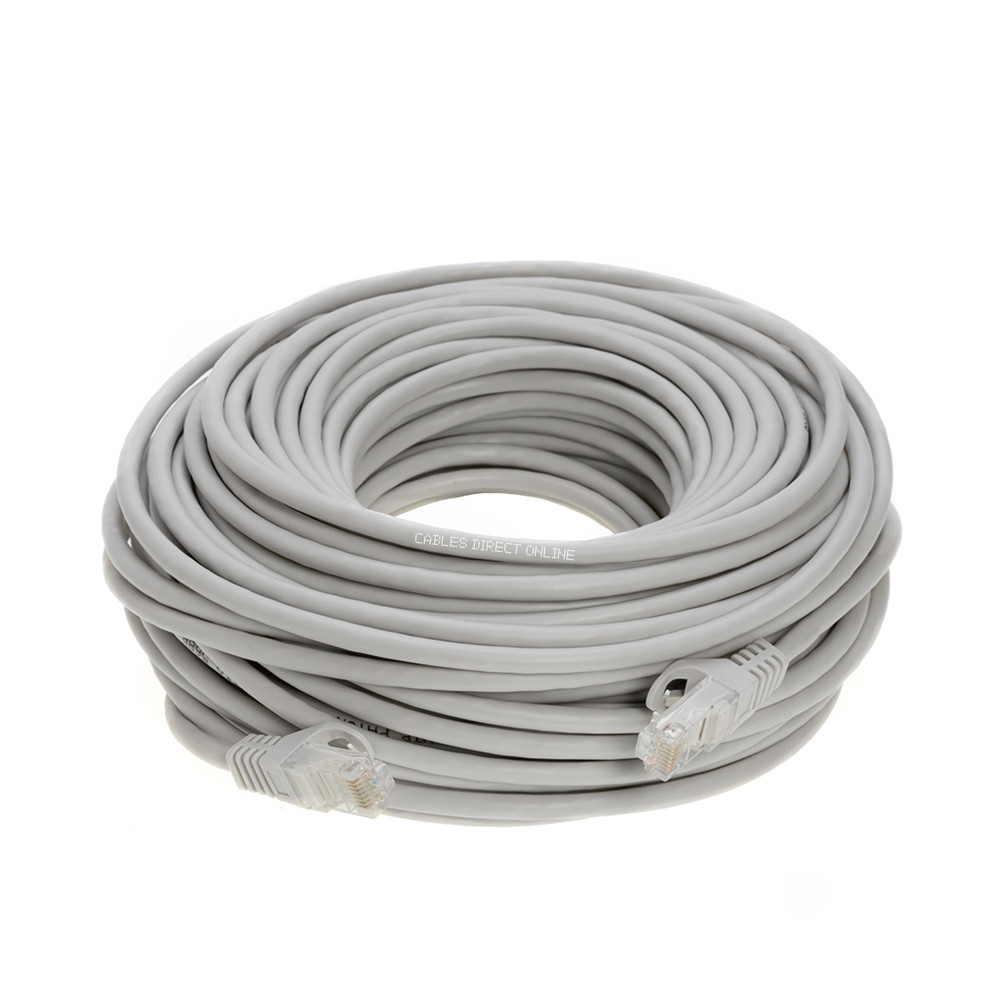 CAT6 Patch Cable GRAY Ethernet LAN Modem Wire 6ft 10ft 20ft 50ft 100ft 200ft lot