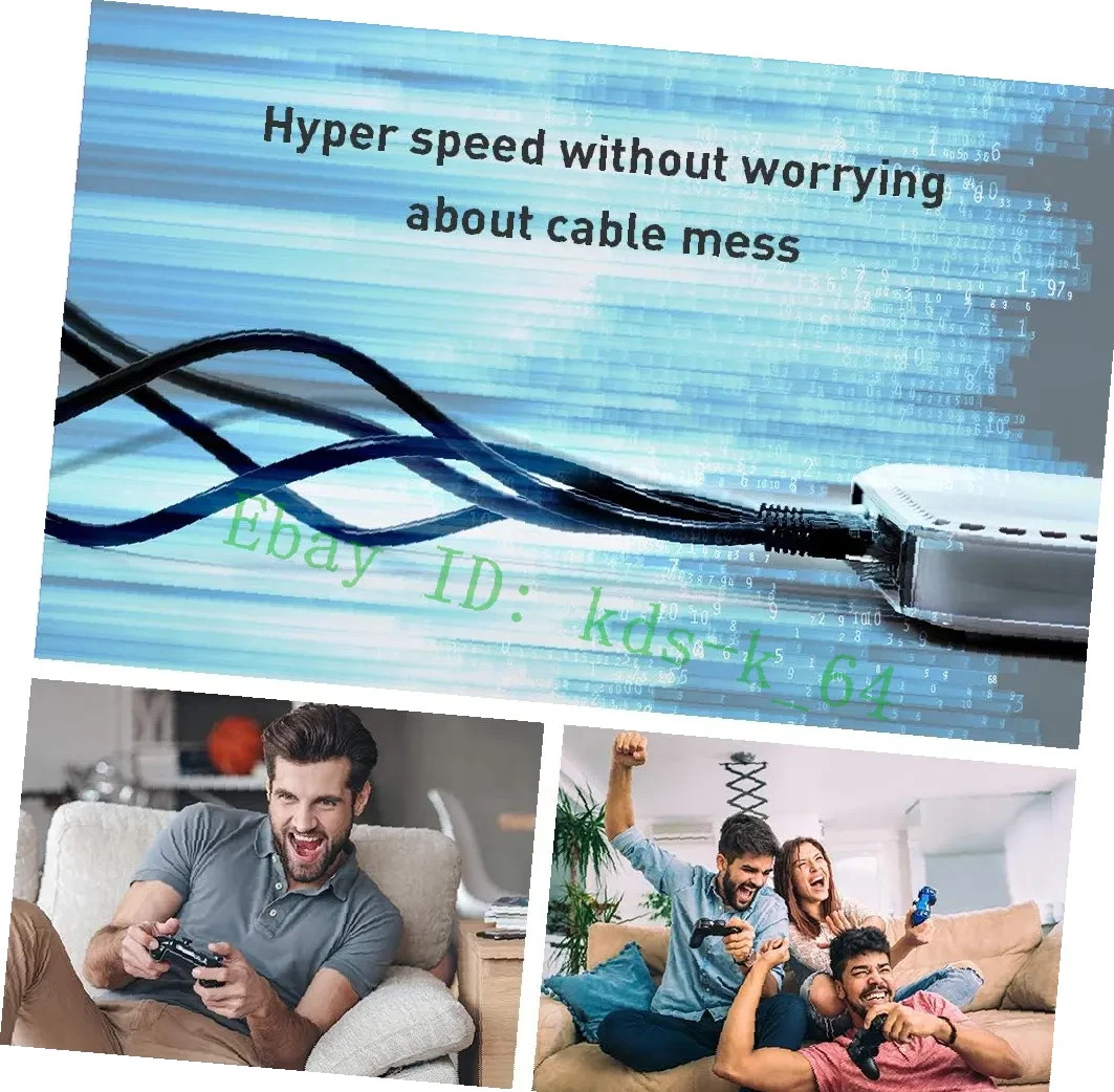 Cat8 Ethernet Cable High Speed LAN Network Cord Shielded 1.5-Ft Indoor Outdoor