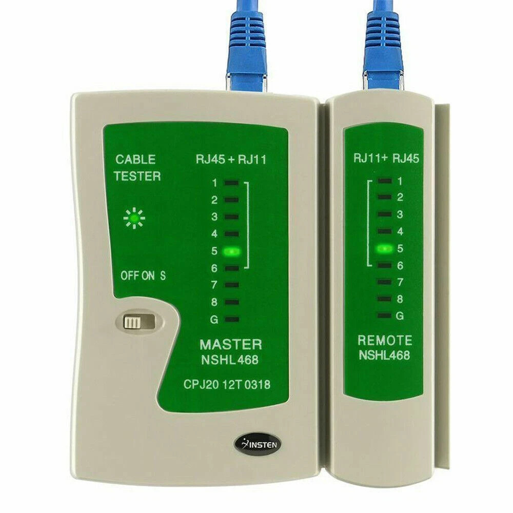 Cat5 CAT6 RJ11 RJ12 RJ45 Network Ethernet Lan Internet Cable Tester Test Tool US