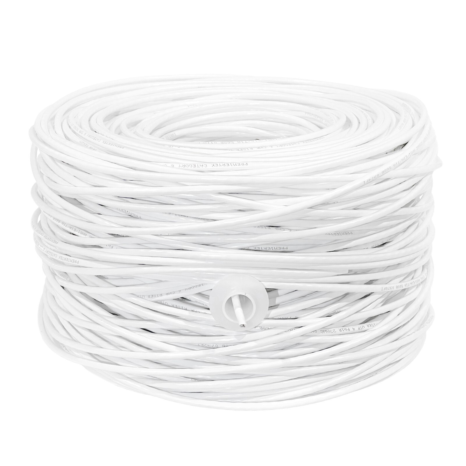CAT6 1000FT 23AWG UTP Solid 550MHz CCA Network Ethernet Wire LAN Cable White