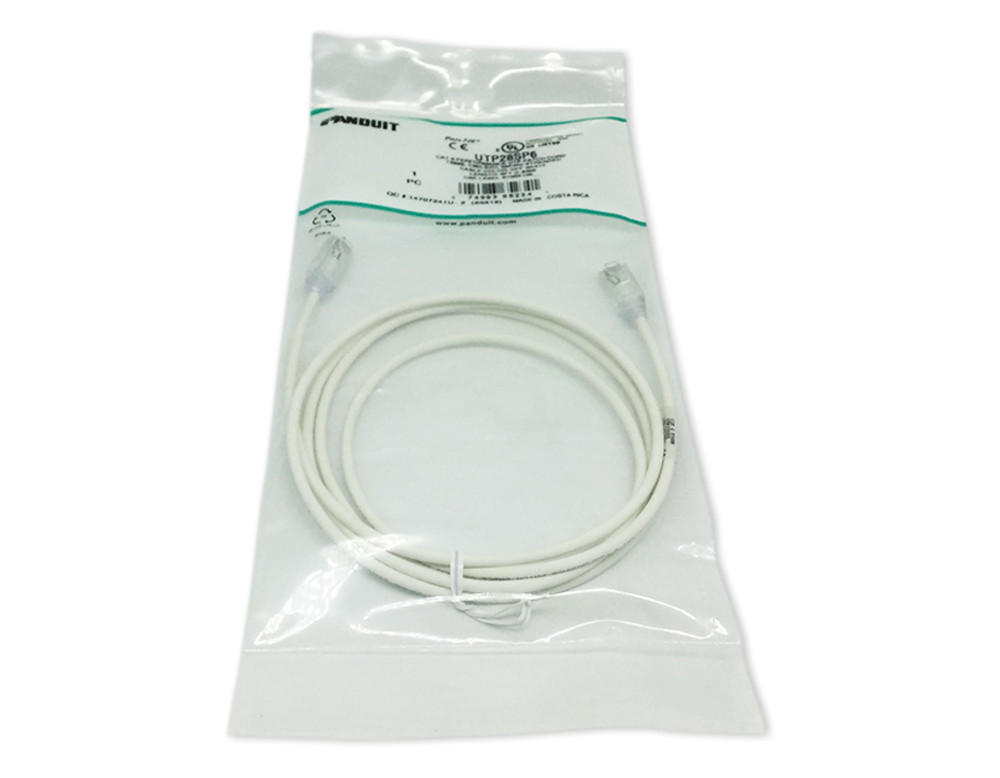 New 10 Pack Slim Panduit Cat6 6ft Network Patch Cable / Cord RJ45 UTP LAN White