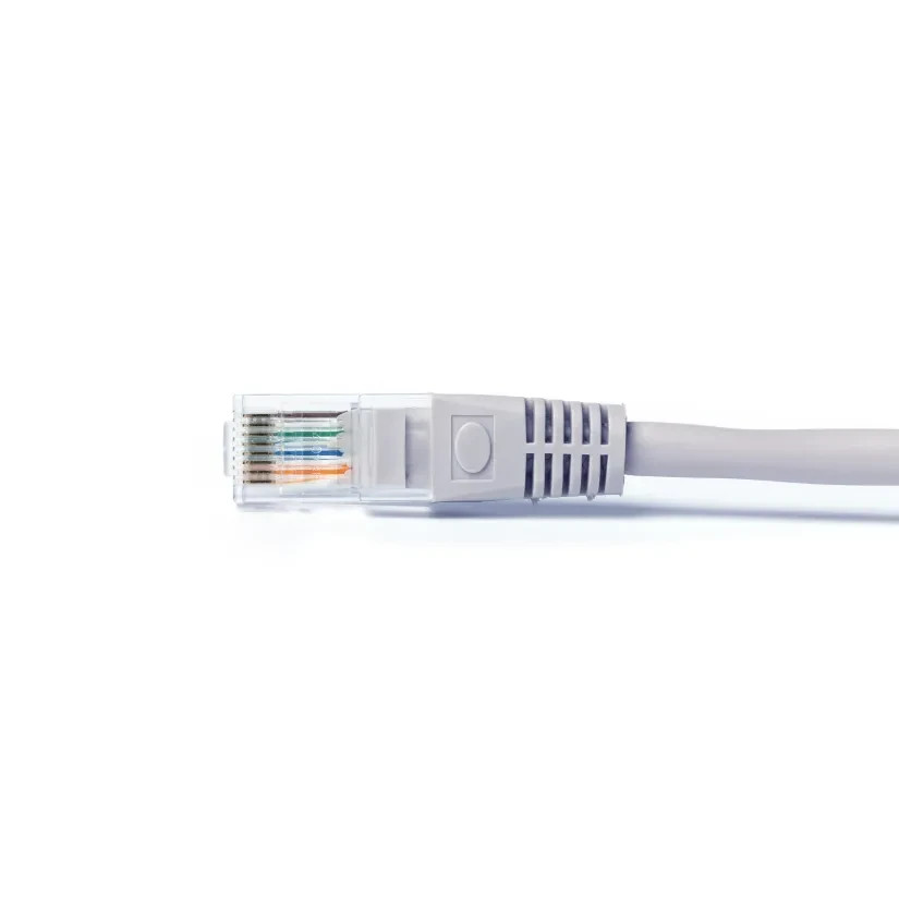 Pack of 100 Cat5e Ethernet Cable 7 ft Gray RJ45 LAN Network Gigabit Patch Cord