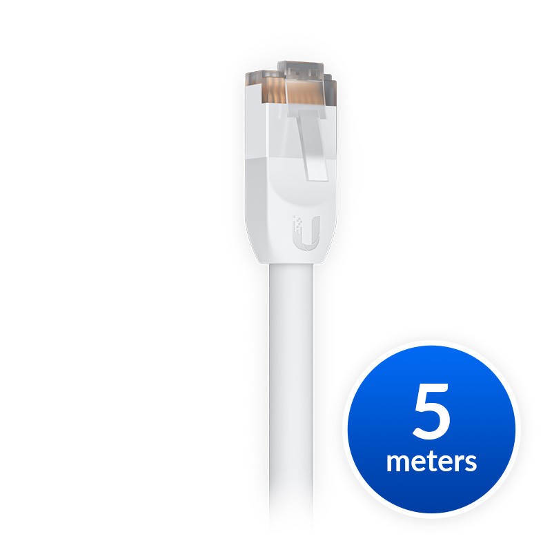 Ubiquiti UniFi Patch Cable Outdoor 5M White Single Unit All-weather RJ45