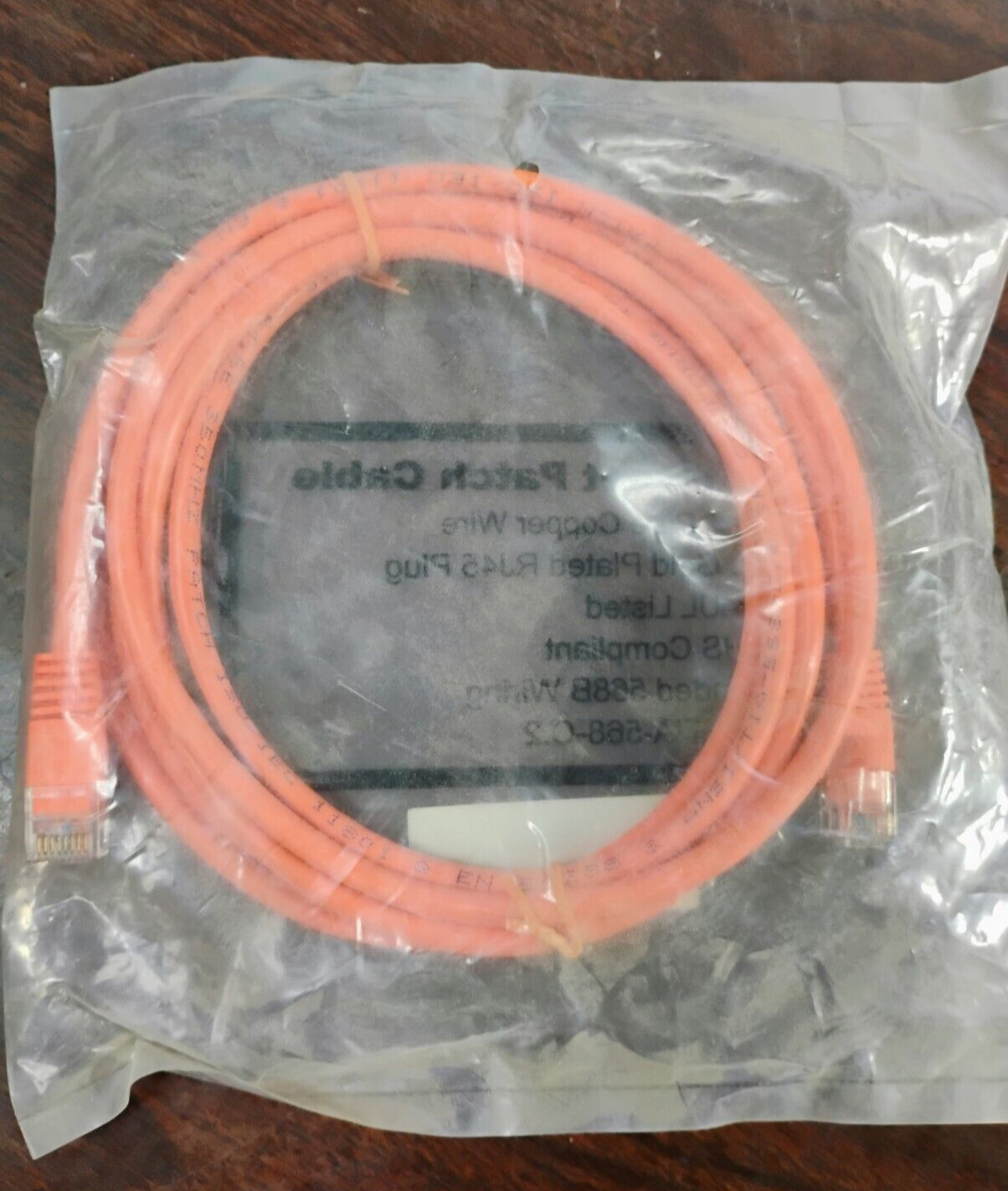 ETHERNET PATCH CABLE *LOT of 10* 7FT COPPER WIRE GOLD-PLATED RJ45 PLUG NEW