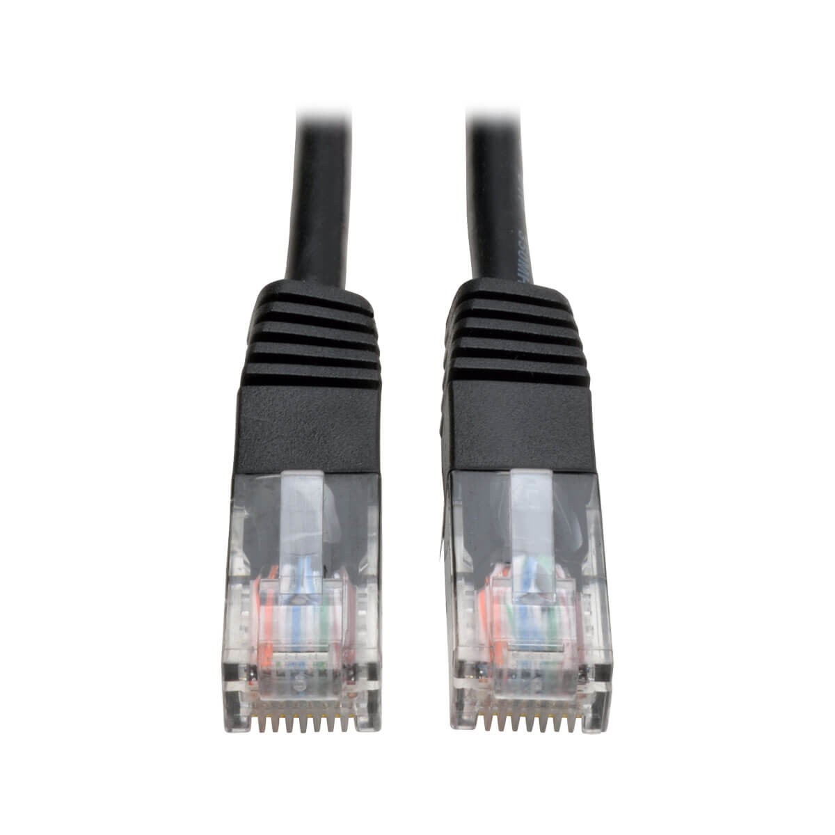 2Ft Tripp Lite Cat5e RJ45 Male To Male Molded Ethernet Cable – Black