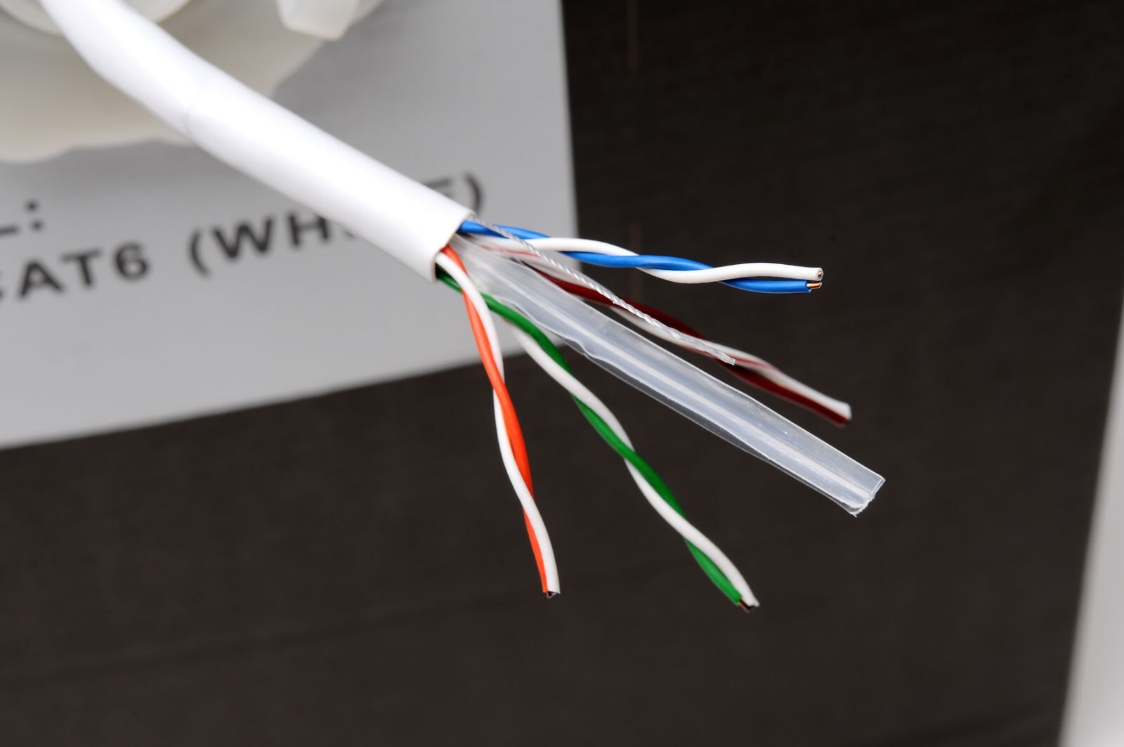 WHITE 1000FT CAT6 LAN Ethernet Cable / Pull Box UTP CAT-6 CCA Network Wire Roll