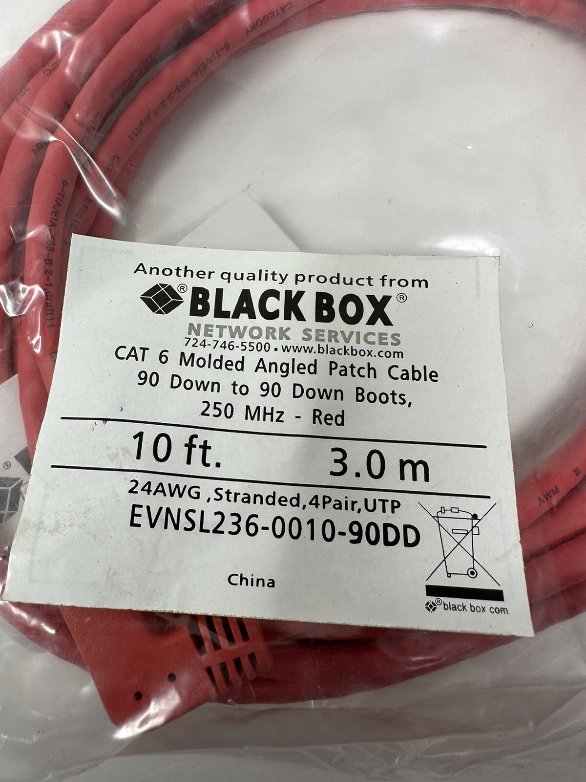 pack of 6 Down Angle Cat6 Ethernet Cable 10ft Molded angled patch cable 250 mhz