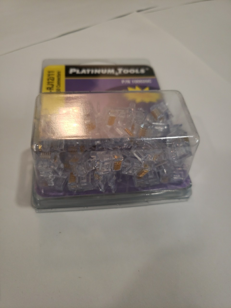 PLATINUM TOOLS 100026C EZ-RJ12/11 Connectors (50 PC PACK)
