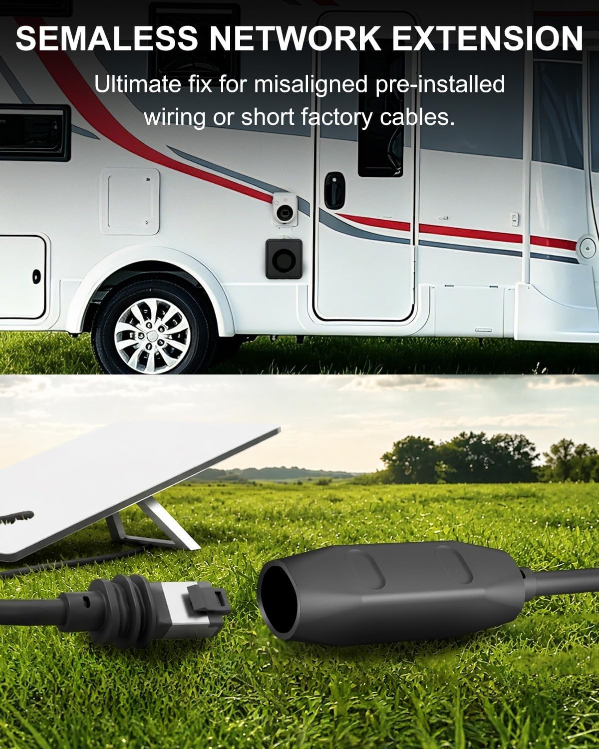 Waterproof Starlink Cable Coupler – Plug & Play 10Gbps RJ45 Adapter