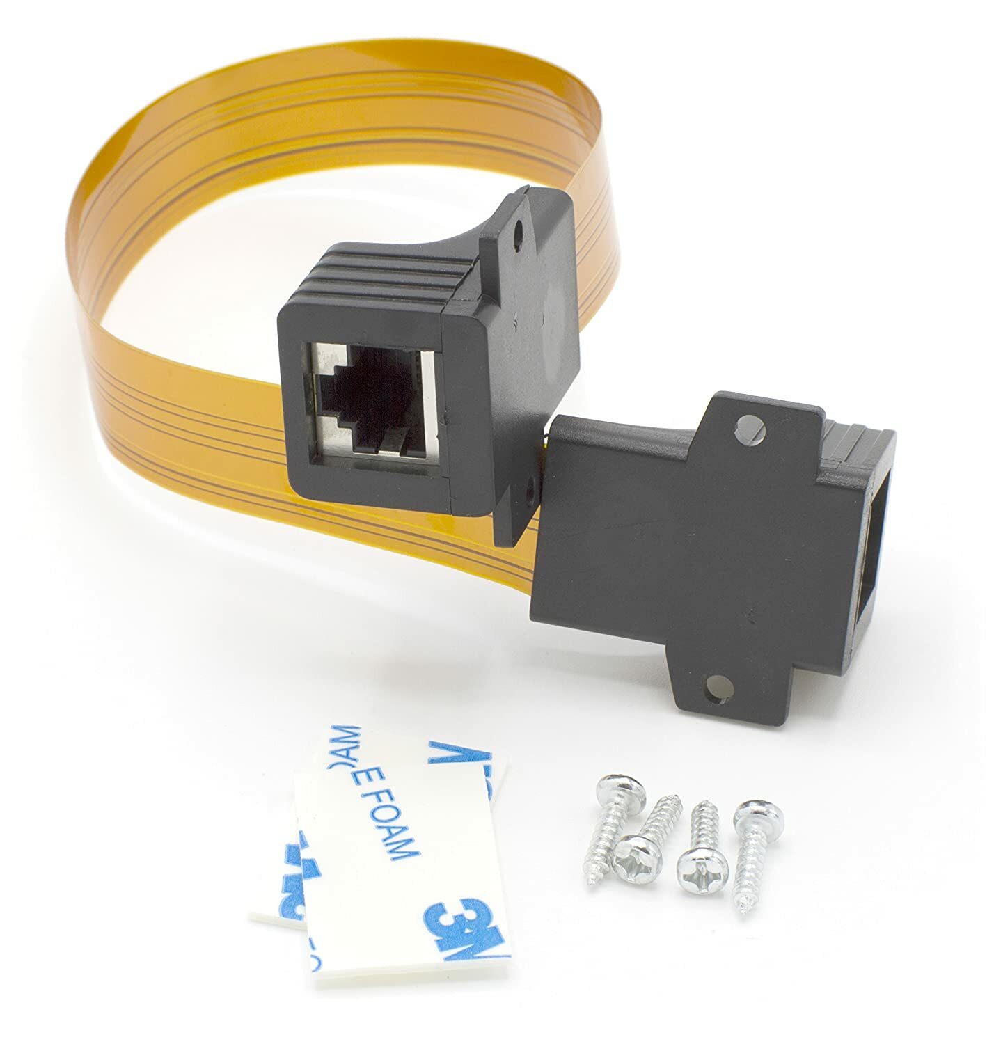 Ethernet Jumper Cable Cat5 – Cat6 Connectors – Extension Adapter Thin Flat Wire