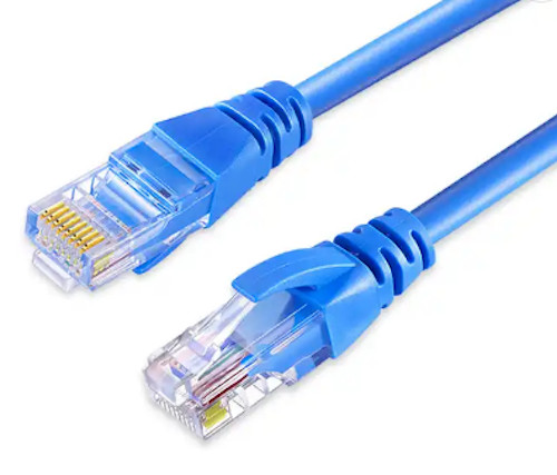 5FT-35FT CAT6A Ethernet UTP Network Patch Cord Snagless 24AWG White Blue