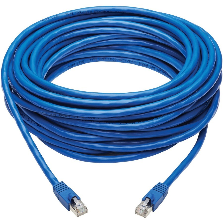 Tripp Lite 50ft Cat6a 10G Snagless F/UTP Ethernet Cable Blue N261P050BL