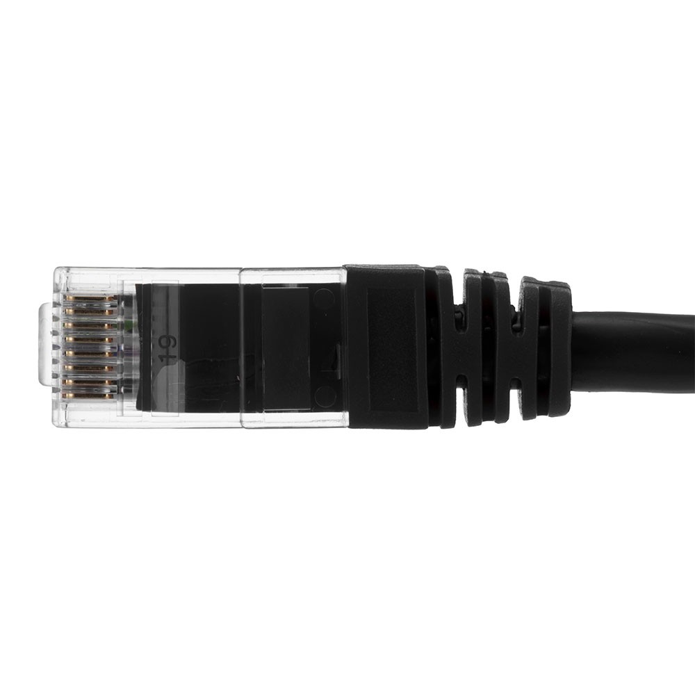 Ethernet Patch Cable CAT6A, UTP, 24AWG, 10 Ft, 10 pack, Black