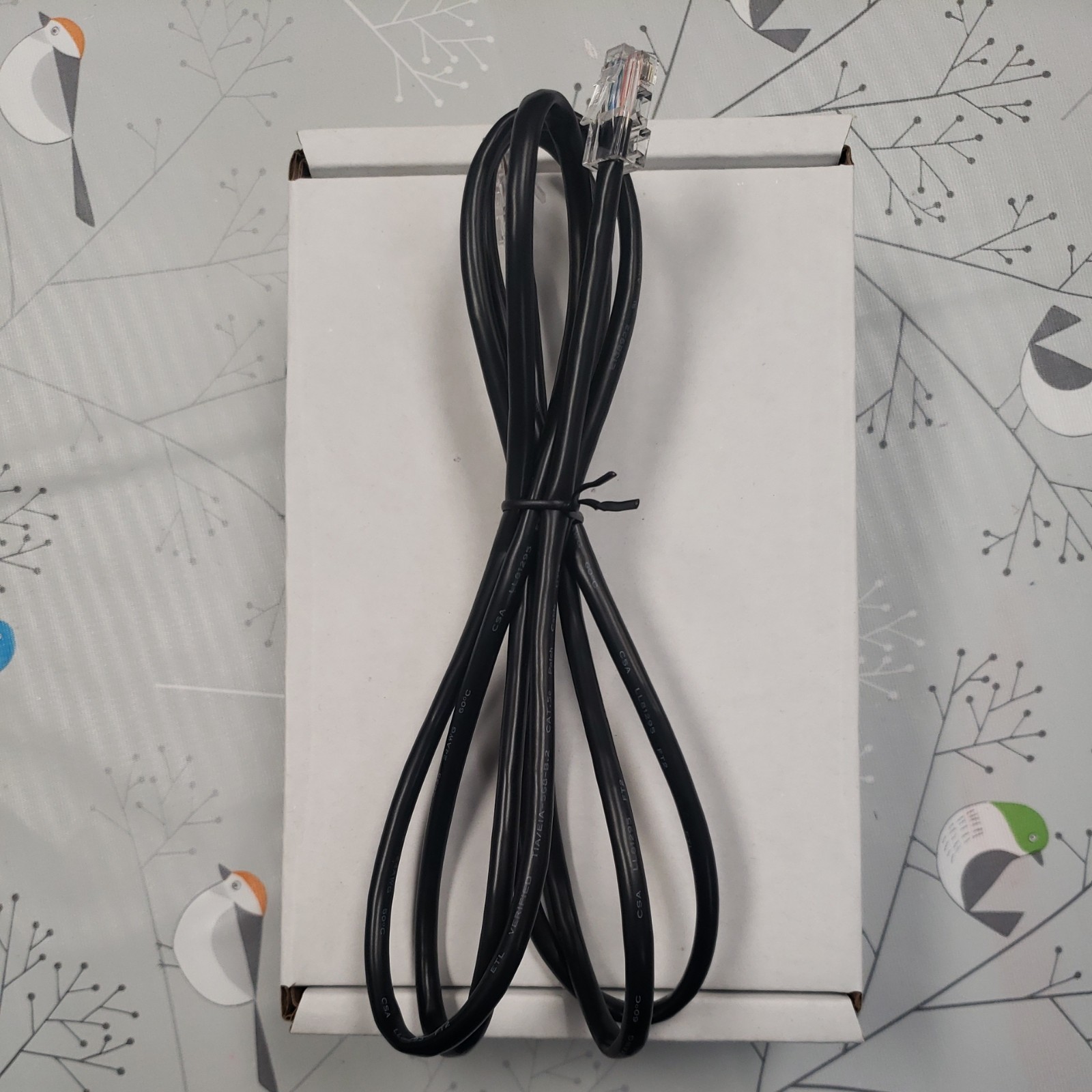 CAT5e Cable 6ft ~ TIA/EIA-568B.2 UTP~ 60° CM 24AWG ~ C-UL E201854-B ETL Verified