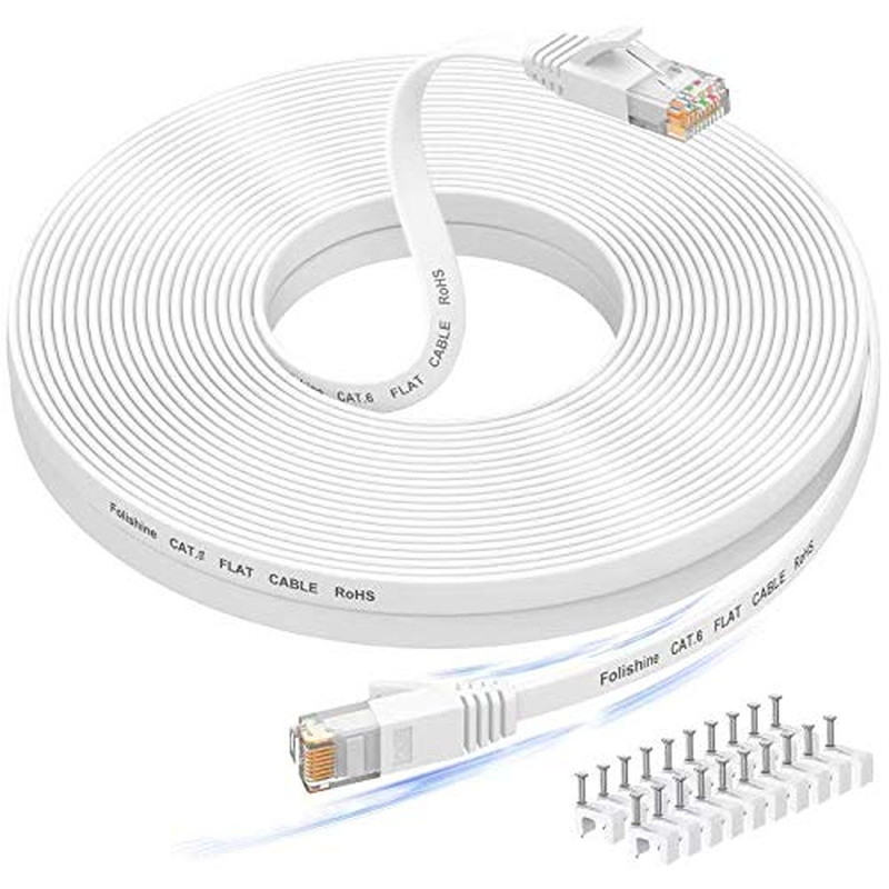 Ethernet Cable 25 Ft, Cat 6E/Cat6 Ethernet Cable High Speed with Network Patch C