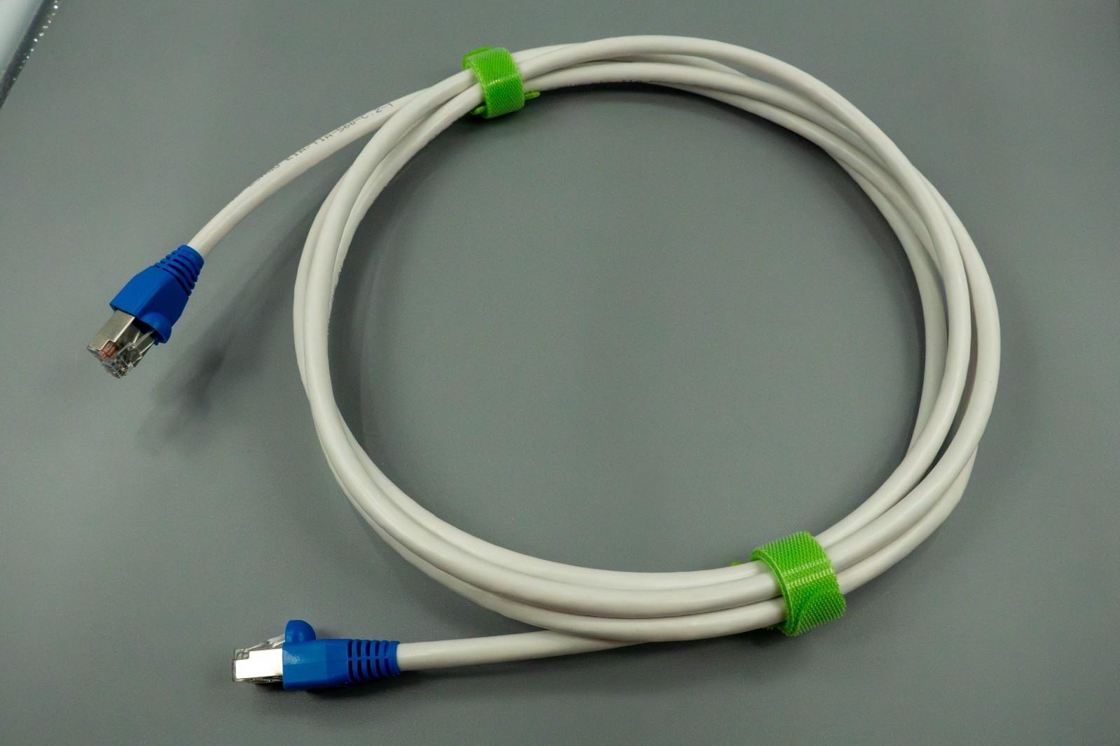 Custom Cat6 Ethernet Cable Solid Copper CMR 23AWG White RJ45 Ends Cut to Length
