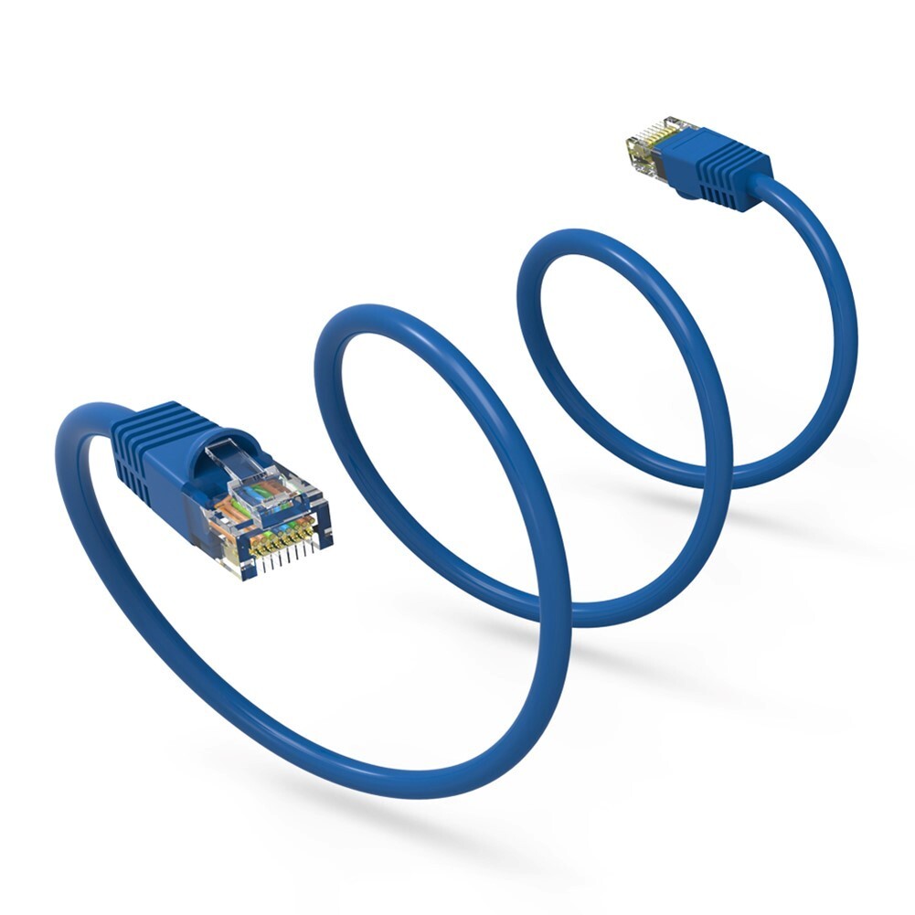 150FT Cat6 RJ45 Network LAN Ethernet UTP Patch Cable Snagless Boot 24AWG Blue