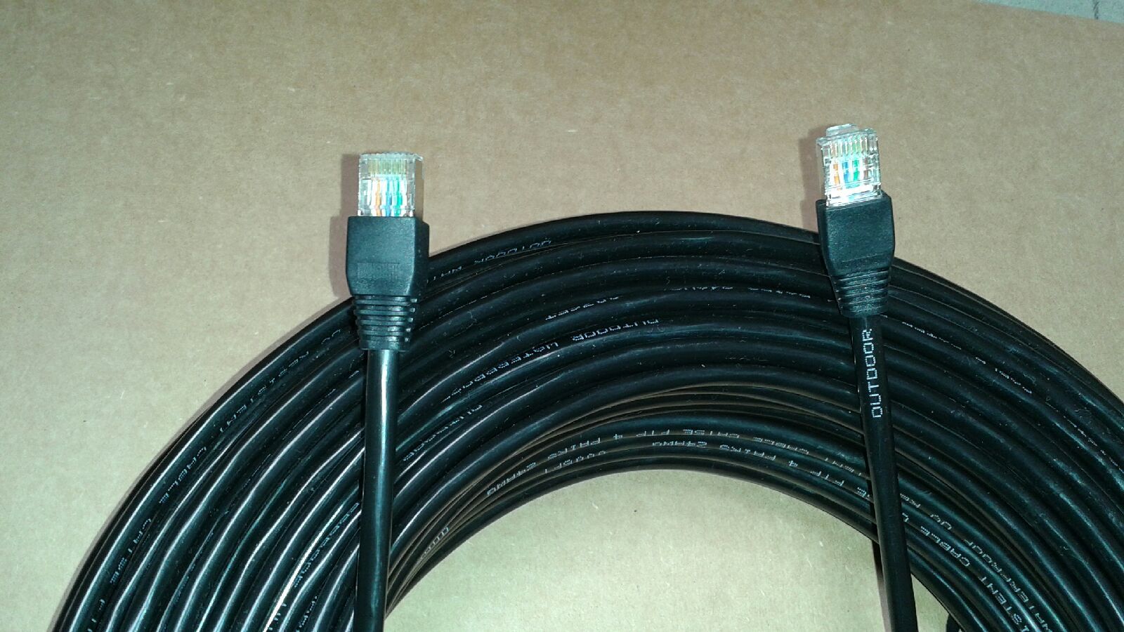 200ft CAT5e SHIELDED Outdoor Indoor Ethernet Cable UV Direct bury RJ45 Cable