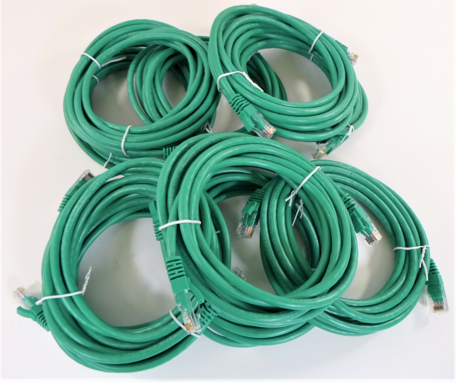 Aurum Cables 10 Feet Cat6 Snagless Network Ethernet Patch Cable Green 10 Pack