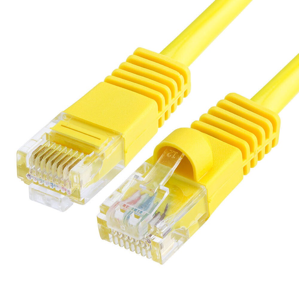 Yellow Cat6 Patch Cable Ethernet RJ-45 Cat6 Cord Internet LAN Network Wire LOT