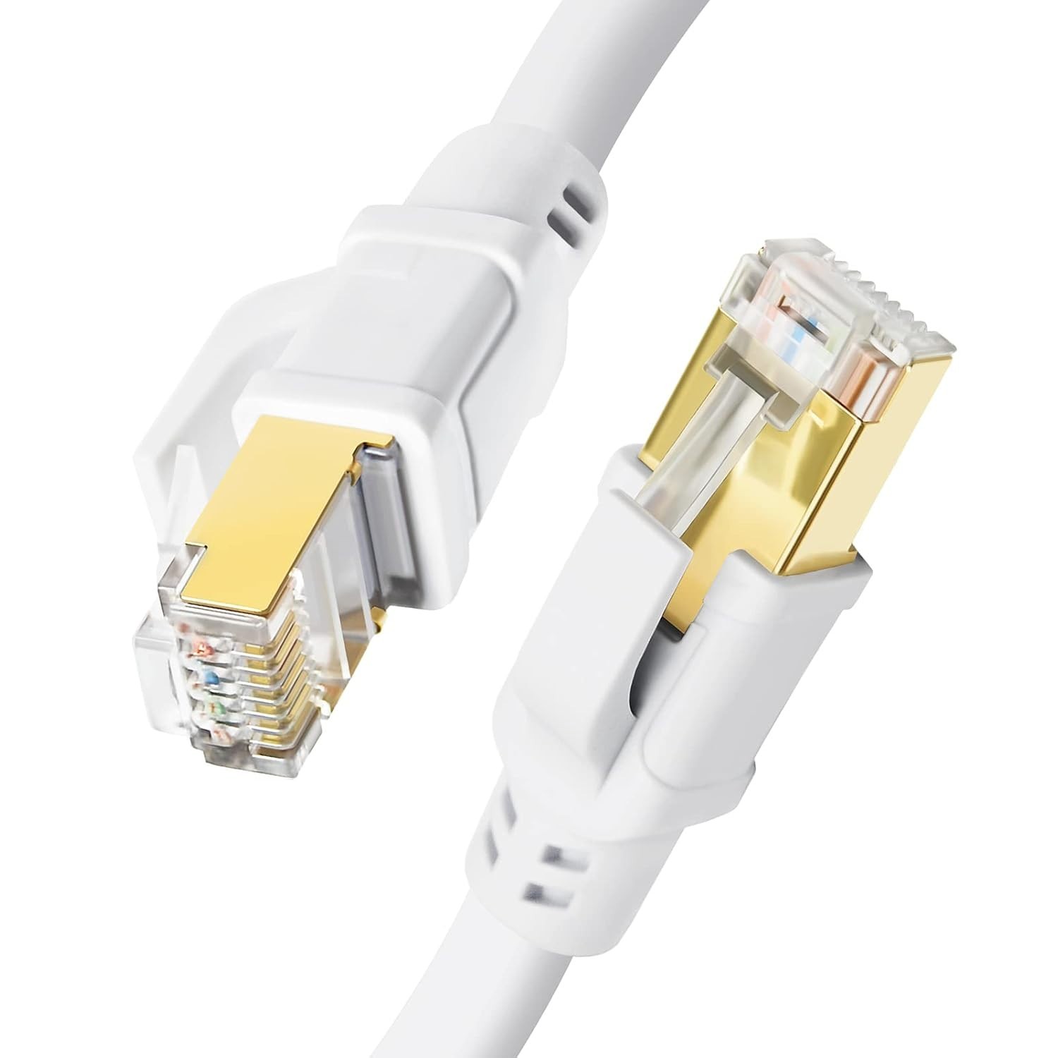 100ft CAT 8 Ethernet Cable – High-Speed 40Gbps with Gold Plated RJ45 Connectors