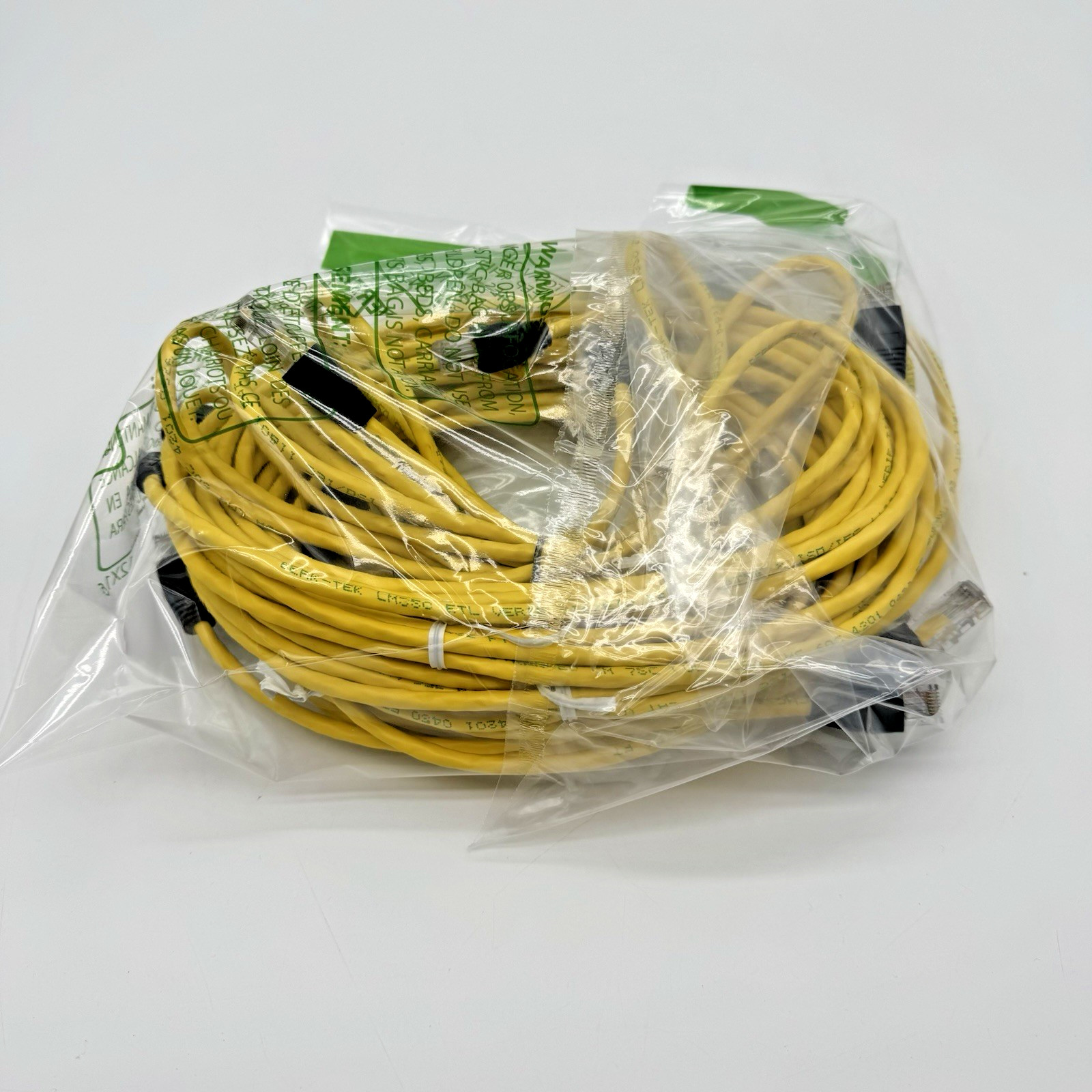 Lot 10 Lanmark Cat 5 Cat5E RJ45 Ethernet Patch Cable 7′ Internet LAN Cord Yellow