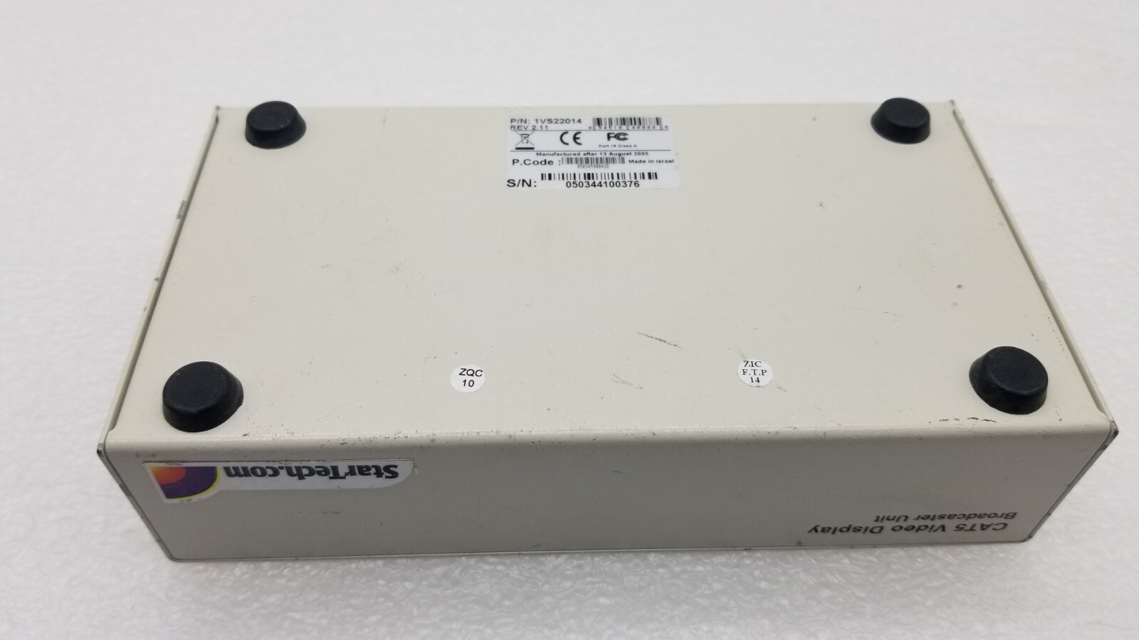 StarTech 1VS22014 Cat 5 Video Display Broadcaster Unit Receiver