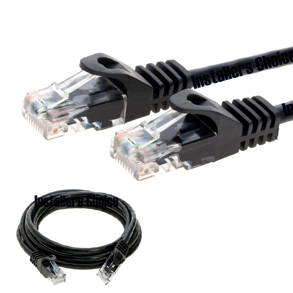 15 ft CAT6 Network Ethernet Patch Cable XBOX PS3 15 feet GIGABIT 500MHz Black