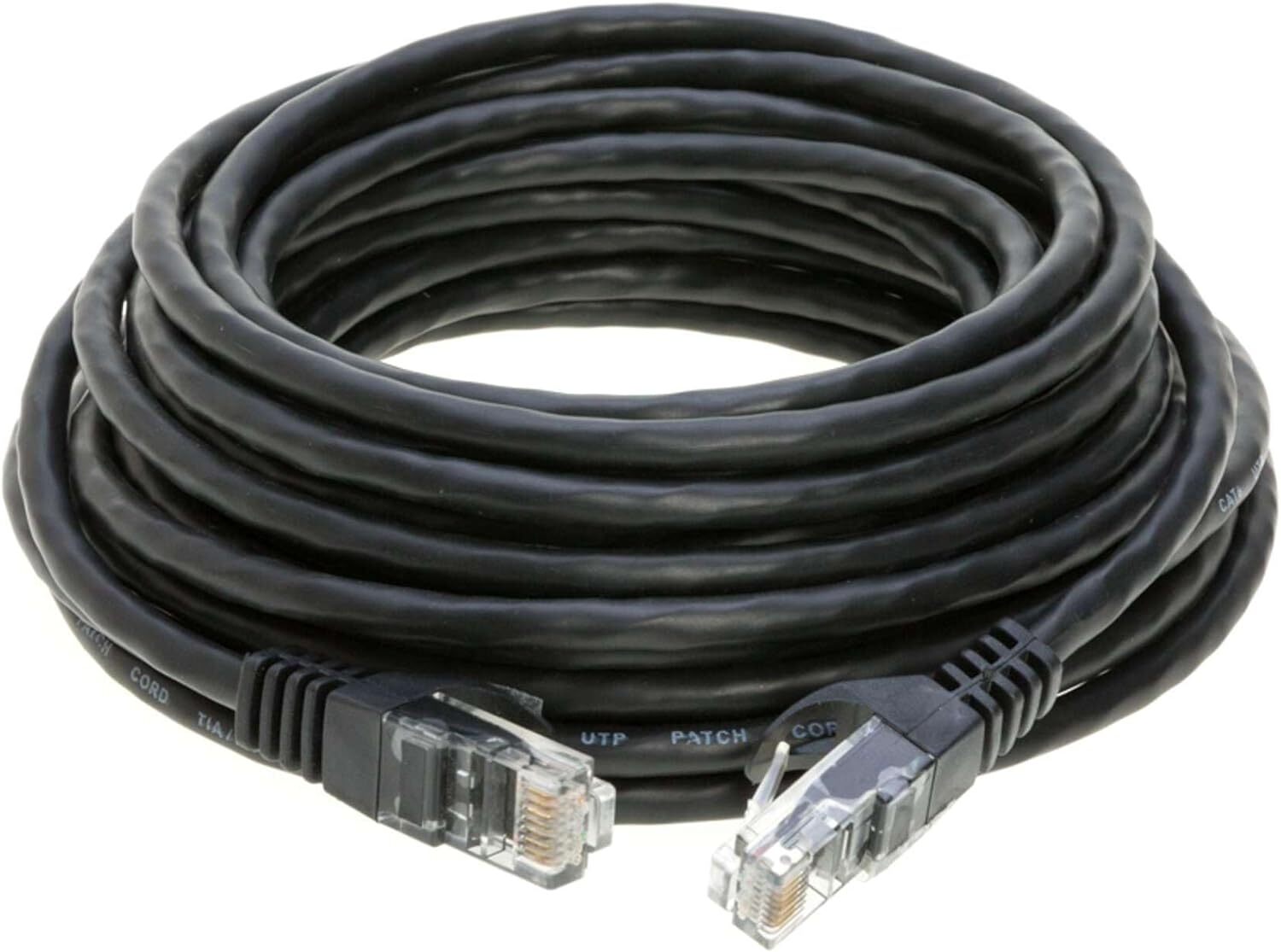 RJ45 CAT6 Ethernet Network Cable Black 5ft 15ft 25ft 30ft 50ft 100ft 200ft LOT