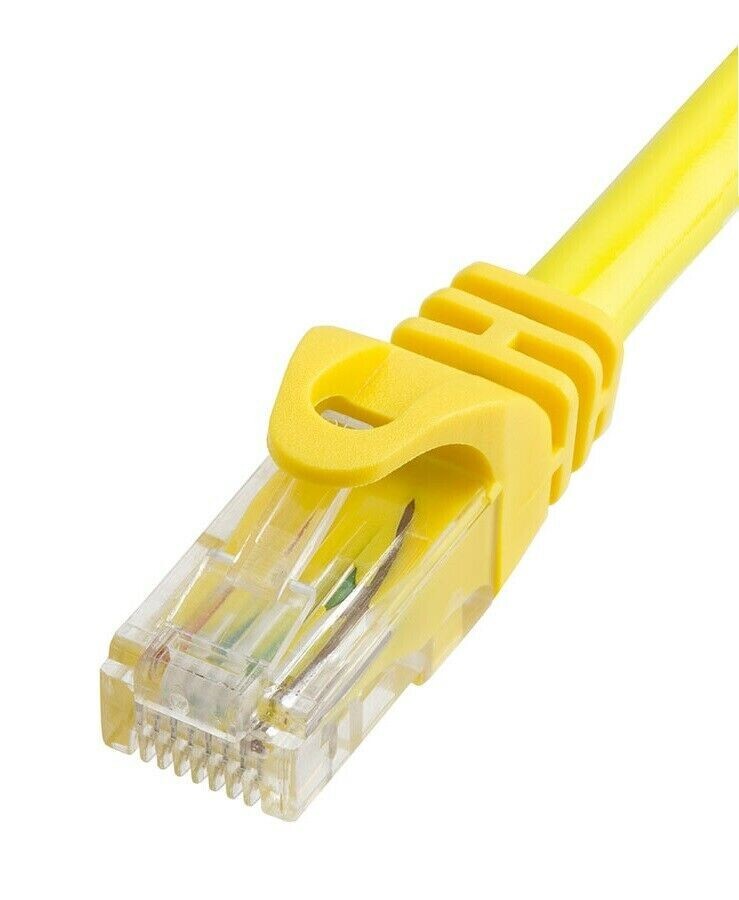 Yellow Cat6 Patch Cord Ethernet Network Cable High Speed Internet Router Lot