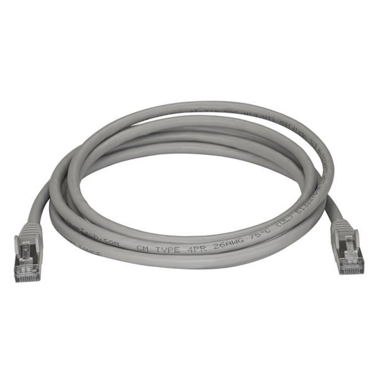 StarTech.com 10 Gigabit Shielded (SFTP) Cat6a RJ45 Patch Cable 2m – Gray