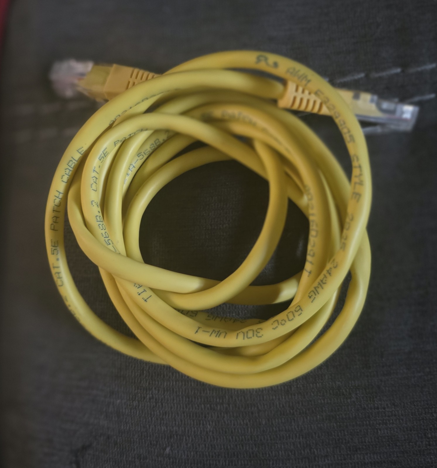 CAT 5e 24AWG Cable 6 Feet Yellow