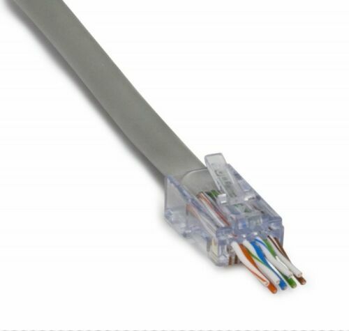 Platinum Tools 202044J ezEX-RJ45 Cat6 24-22 AWG Solid/Stranded Connectors 100pcs