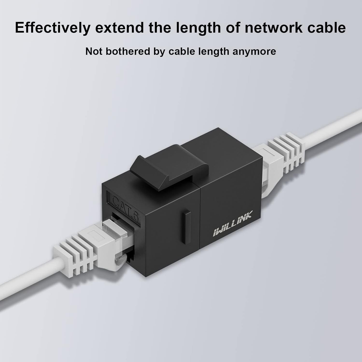 iwillink RJ45 Cat6 Keystone Coupler 10-Pack, Female to Female Cat6 Keystone