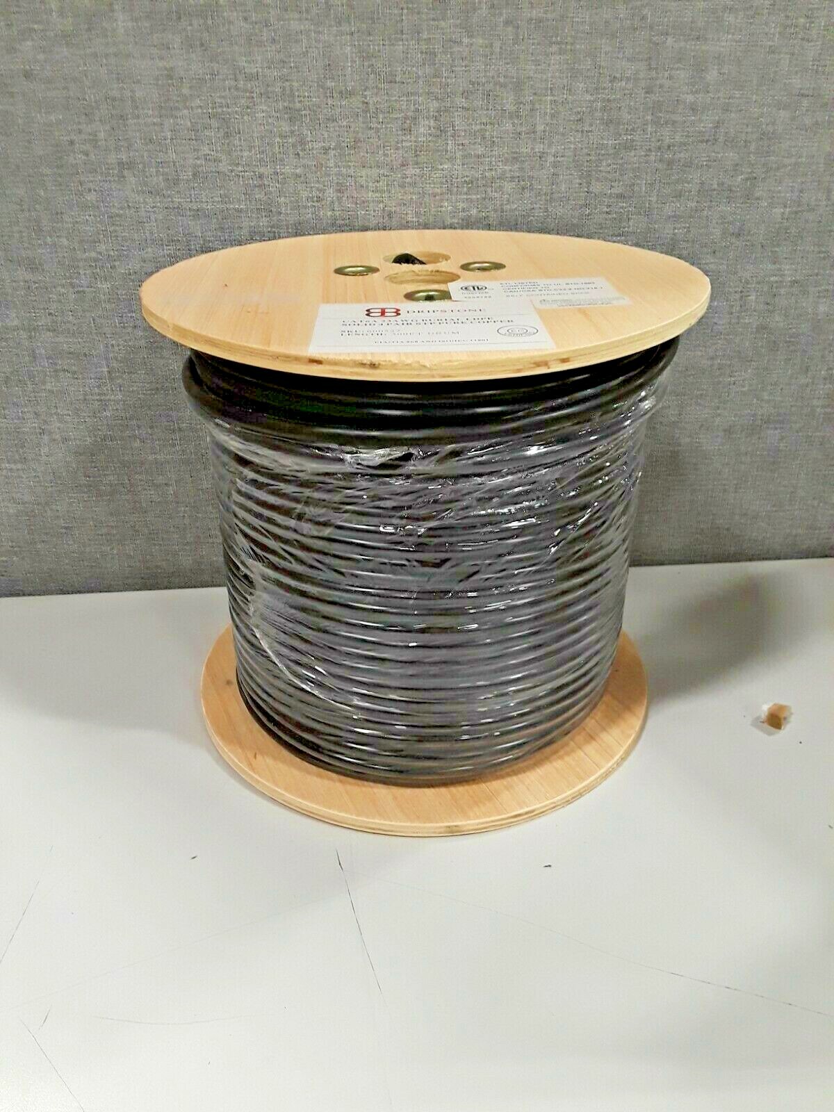 DRIPSTONE Burial LDPE Solid 4 Pair STP Pure Copper 500Ft Drum 21.2 LBS