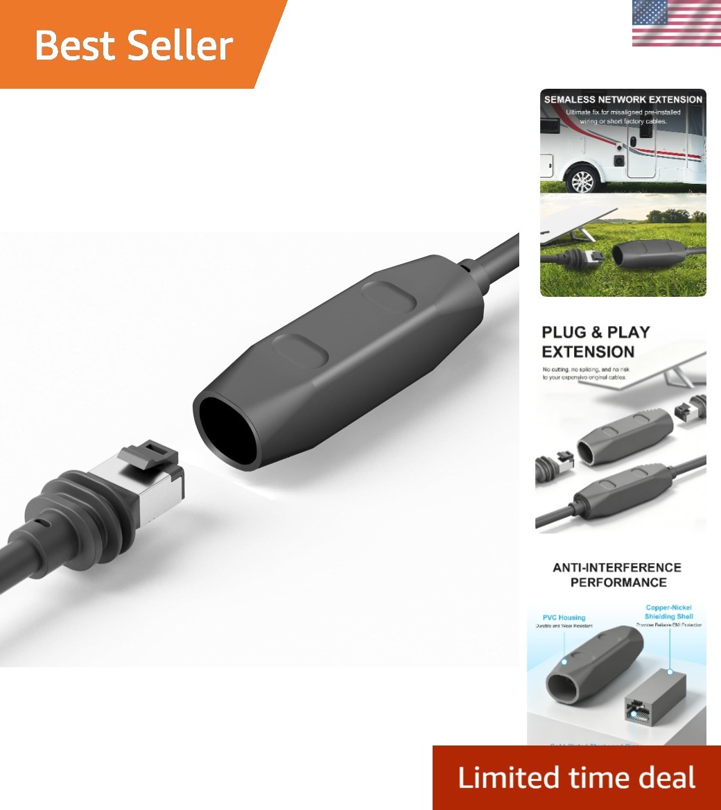 Waterproof Starlink Cable Coupler – Plug & Play 10Gbps RJ45 Adapter