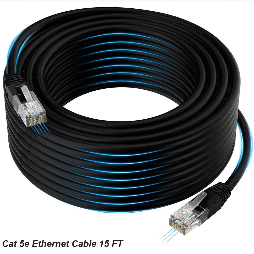 Cat 5e Ethernet Cable 3ft RJ45 LAN Network Cord Snagless Internet Wire For PC