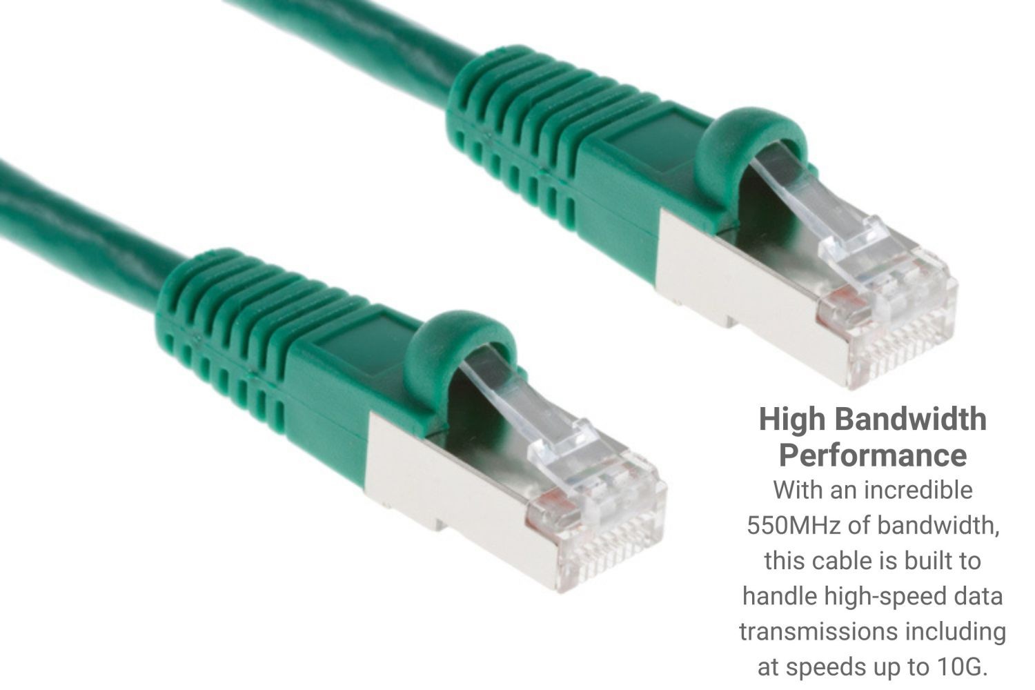 CAT6 Shielded Ethernet Patch Cable, Snagless, 2 Foot, G – Lifetime Warranty