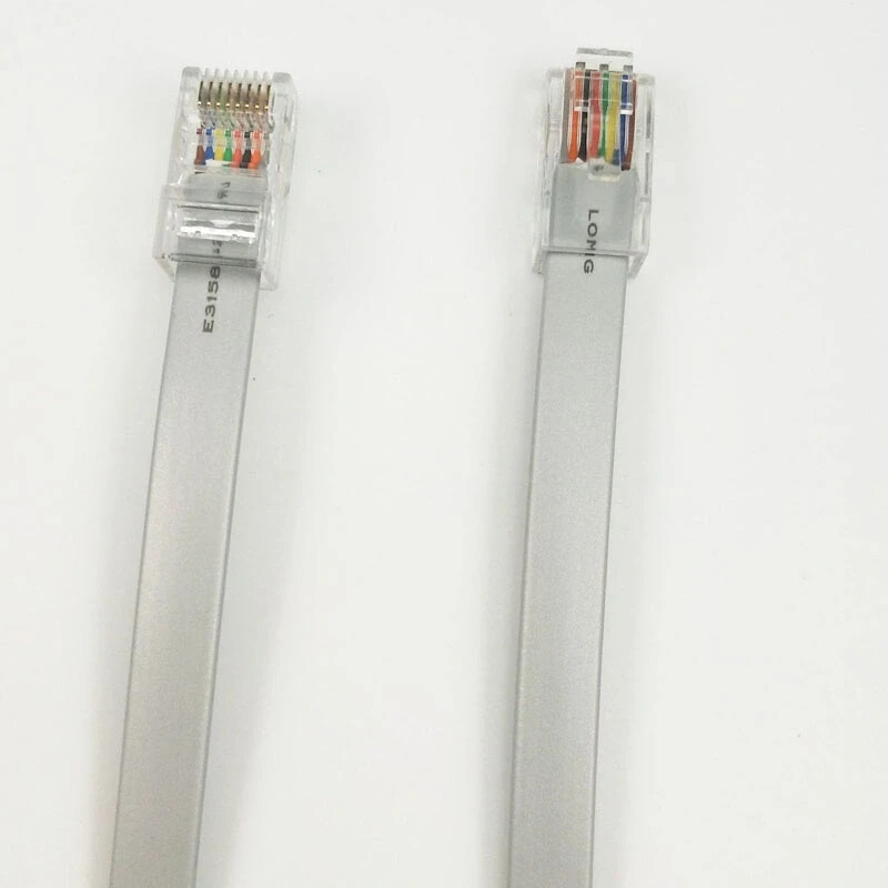 26AWG 50FT Modular Telephone Line Cord Cable with Plug to Plug RJ-45 74842B 23