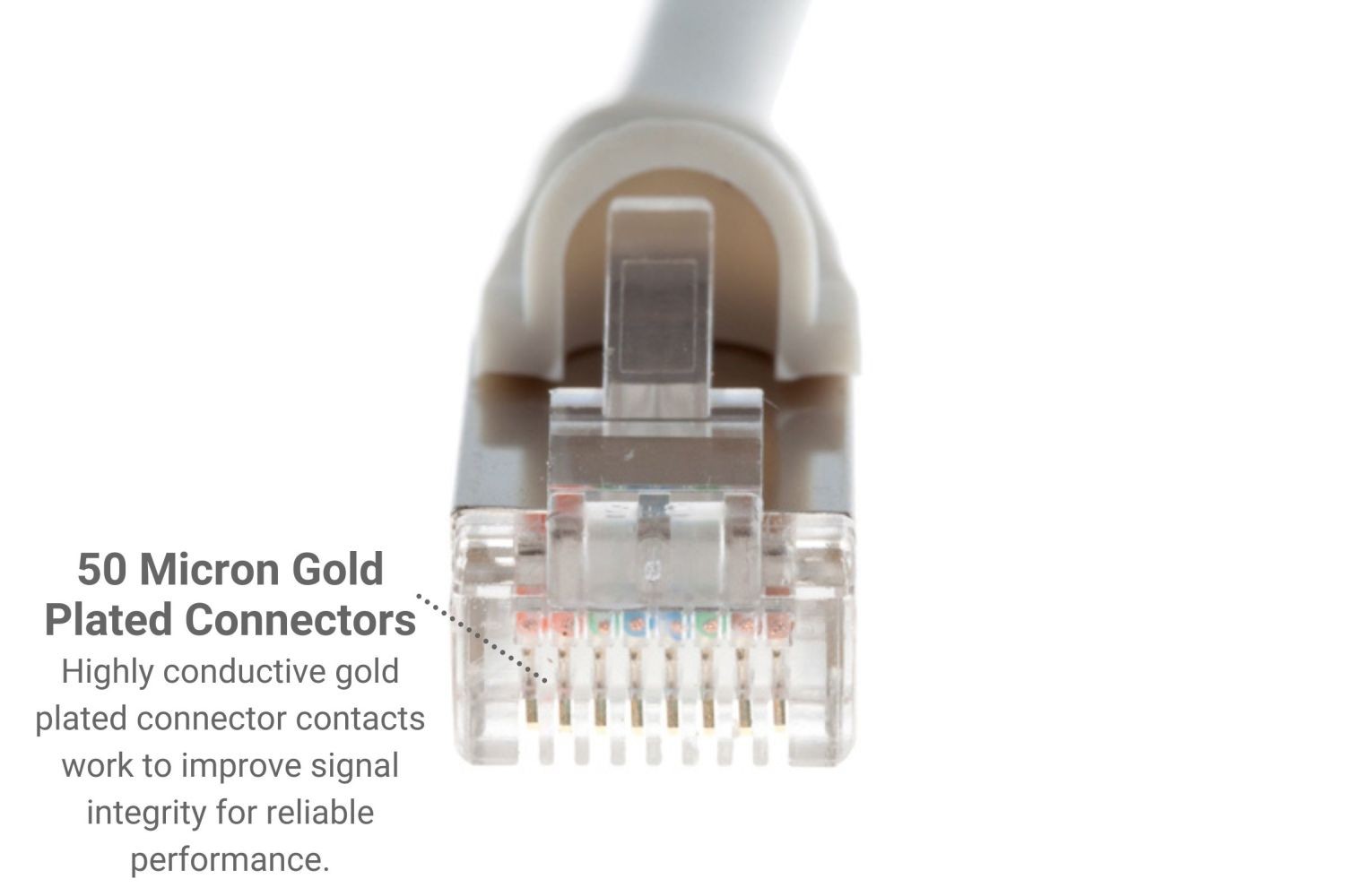 CAT5e Shielded Ethernet Patch Cable, Snagless, 150 Foot – Lifetime Warranty